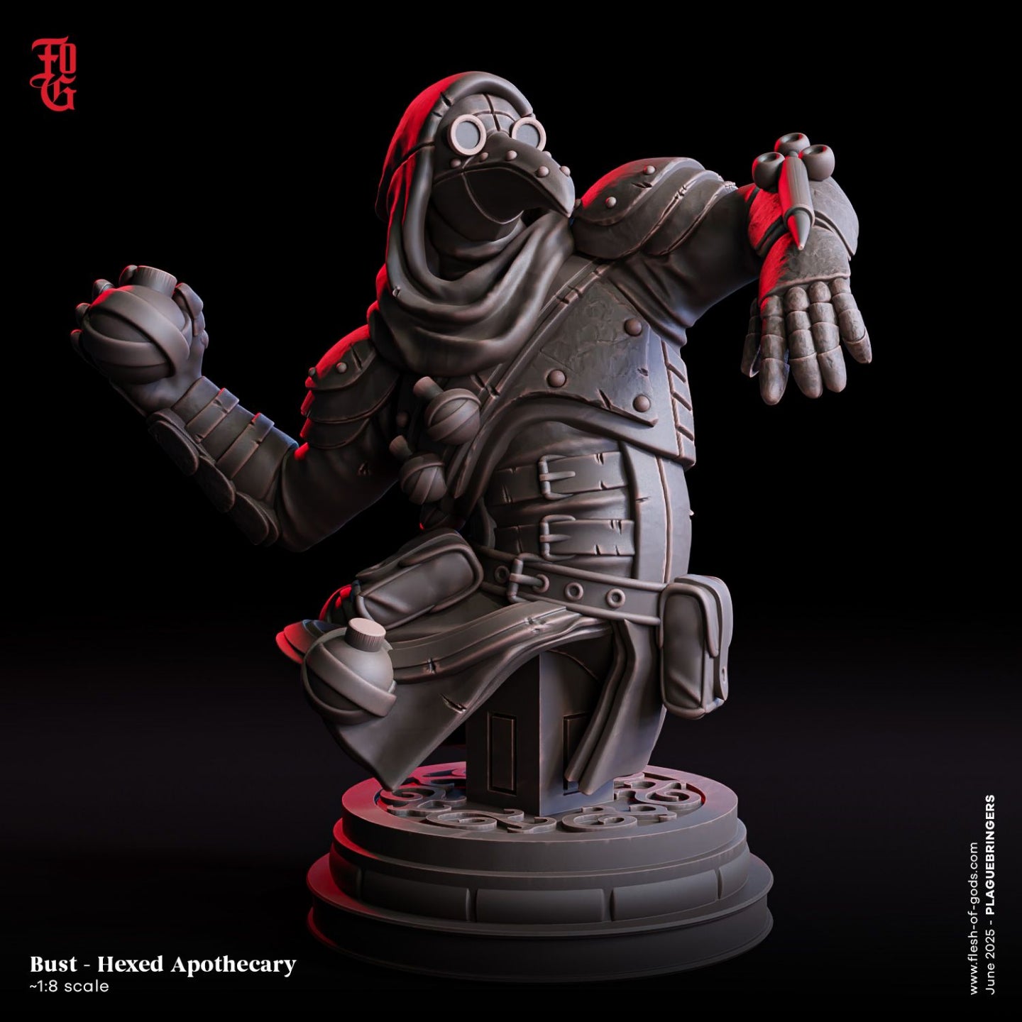 Rothan Hexed Apothecary - Bust – War King Miniatures