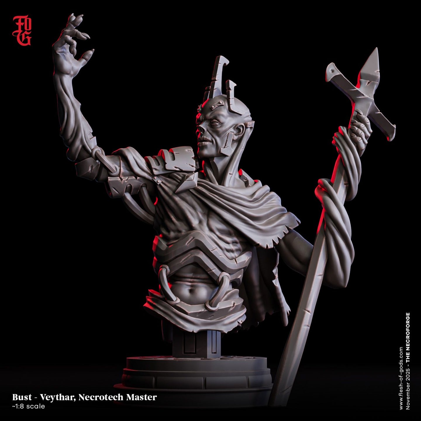 Veythar Necrotech Master - Bust